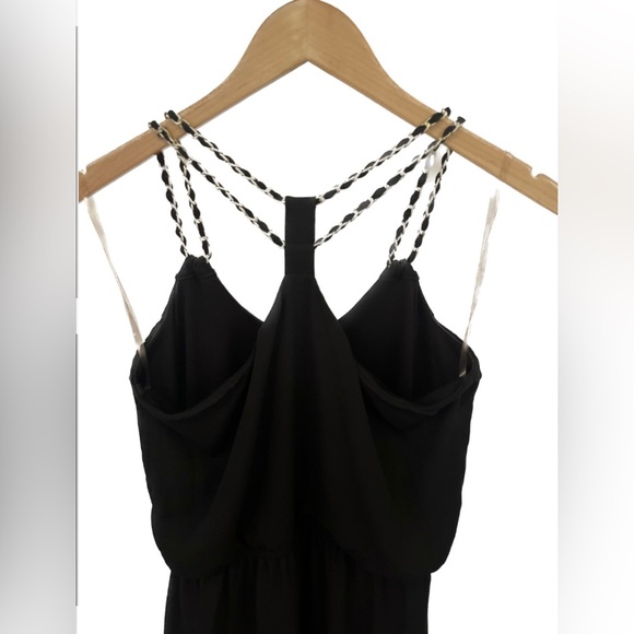 Rue21 Black Chiffon Maxi Dress with Liner and Side Slit - Picture 4 of 6